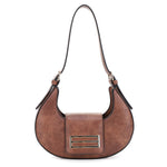 AS20676 Crescent Flap Shoulder Bag