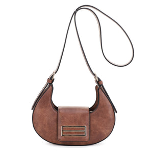 AS20676 Crescent Flap Shoulder Bag