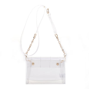 CL20573 Clear Stitched Crossbody