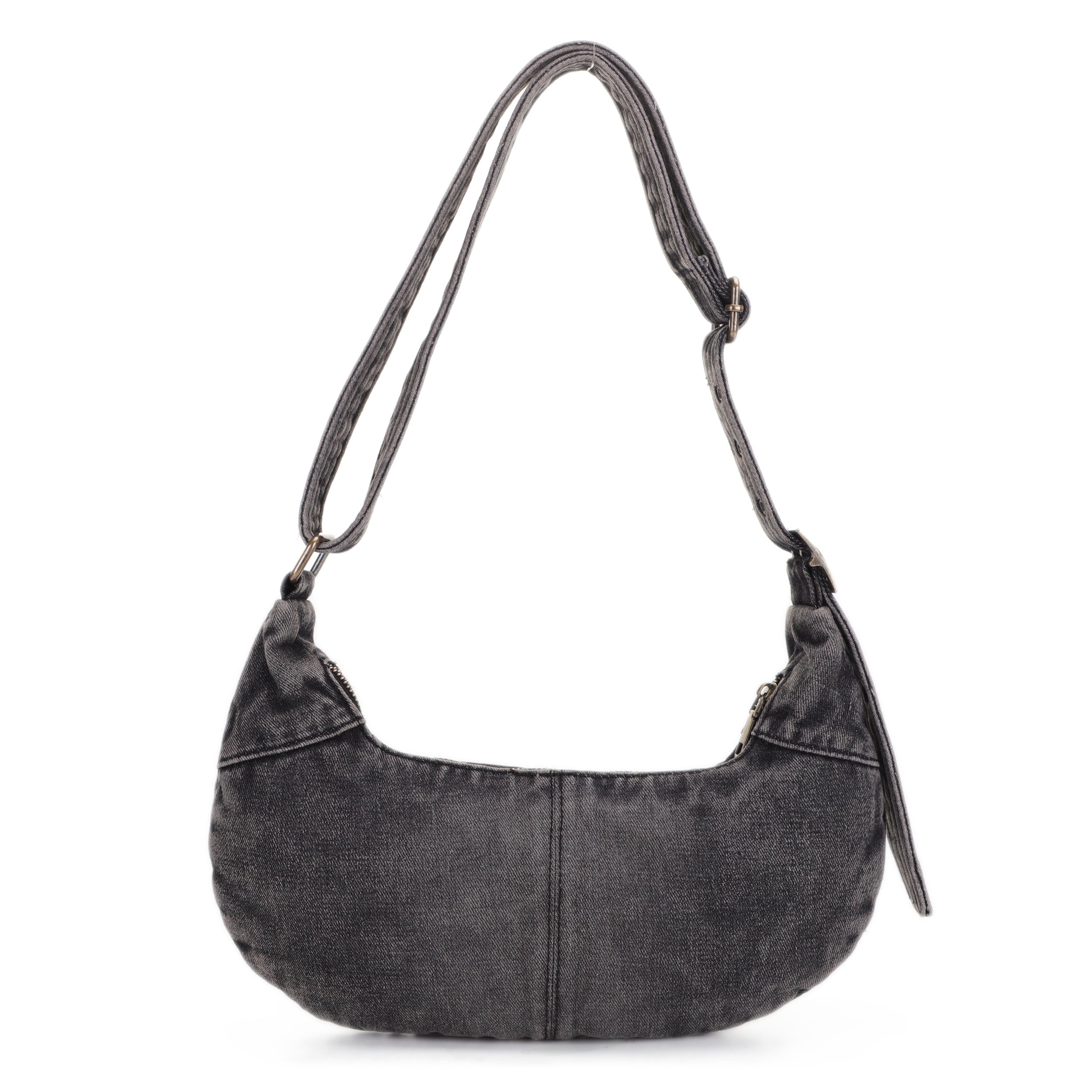 DM20558 Denim Baguette Shoulder Bag