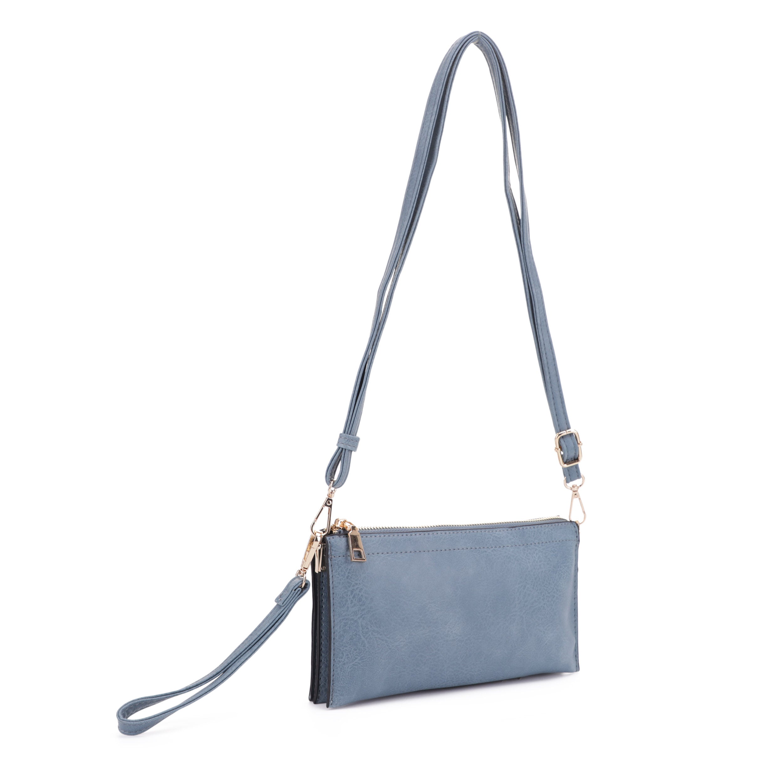 FC19107 Multicompartment Double Material Crossbody