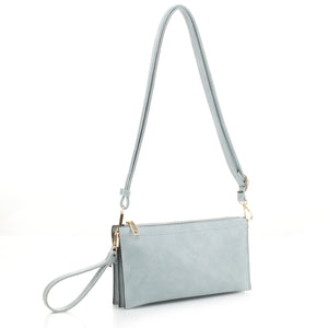 FC19107 Multicompartment Double Material Crossbody