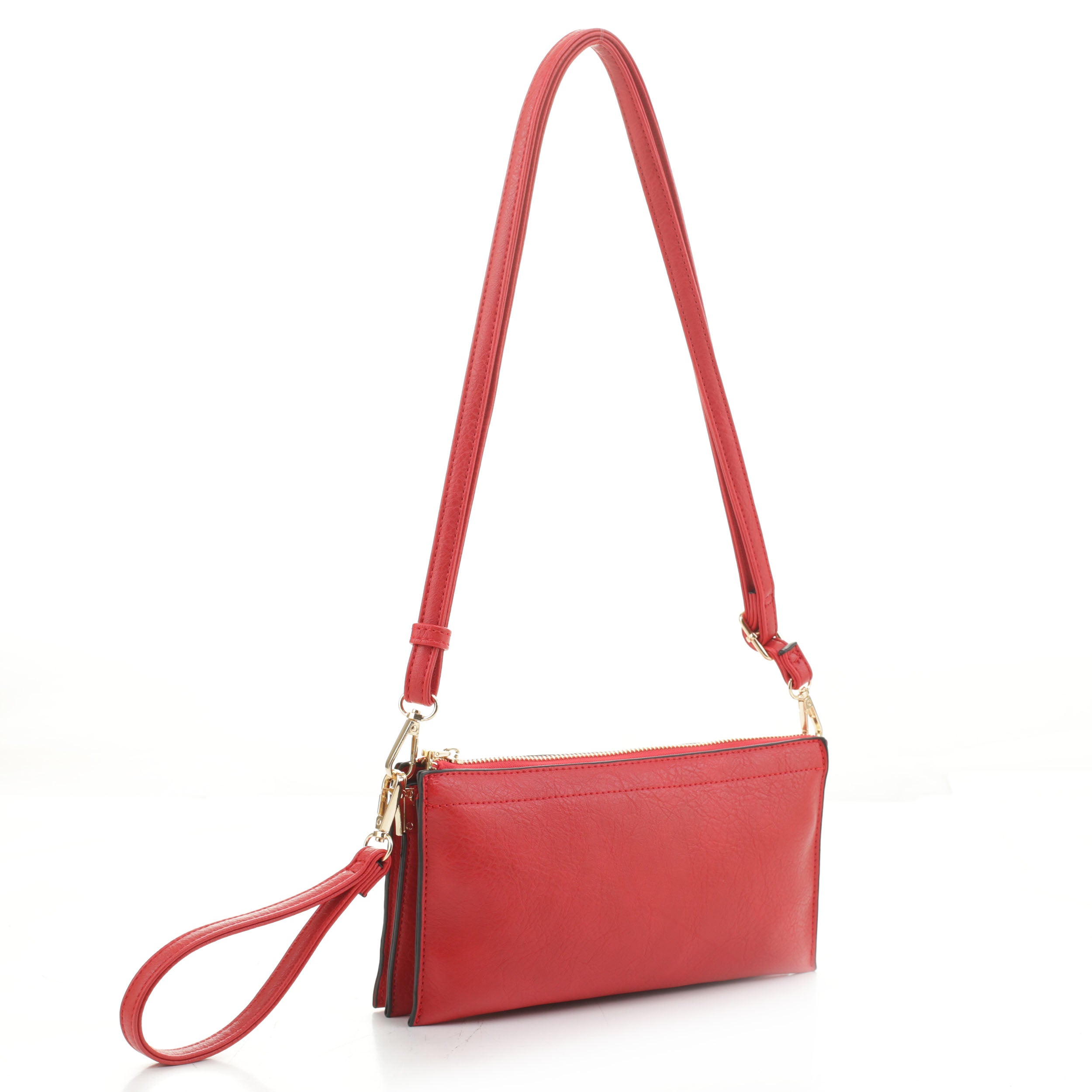 FC19107 Multicompartment Double Material Crossbody