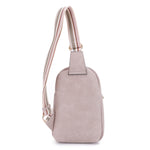 FC20386 Gold Zipper Double Pocket Webbing Strap Backpack Sling