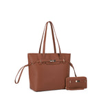 FC60100 Susannah Belt Accent Tote Wallet Set