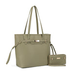FC60100 Susannah Belt Accent Tote Wallet Set