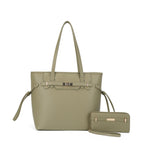 FC60100 Susannah Belt Accent Tote Wallet Set