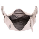 IZ26011 Double Zipper Hobo Shoulder
