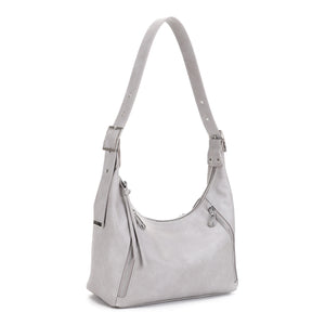 IZ26011 Double Zipper Hobo Shoulder