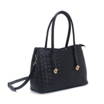 JX30190 Embossed Woven Satchel