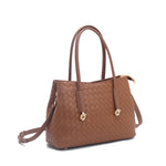 JX30190 Embossed Woven Satchel
