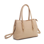 JX30190 Embossed Woven Satchel