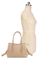 JX30190 Embossed Woven Satchel