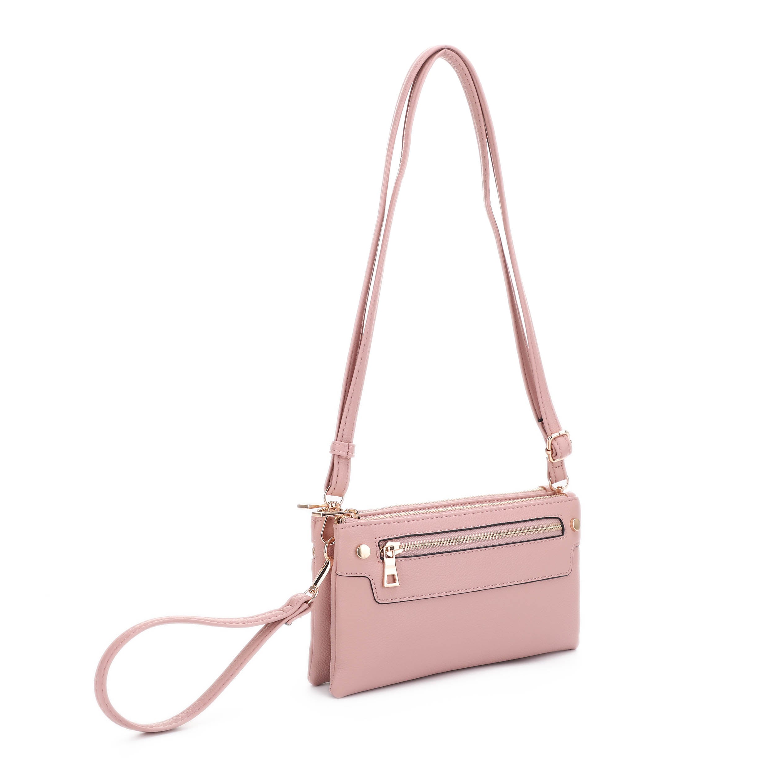 MT20480 Multicompartment Crossbody with Front Zipper Pocket