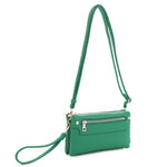 MT20480 Multicompartment Crossbody with Front Zipper Pocket