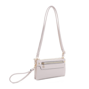 MT20480 Multicompartment Crossbody with Front Zipper Pocket