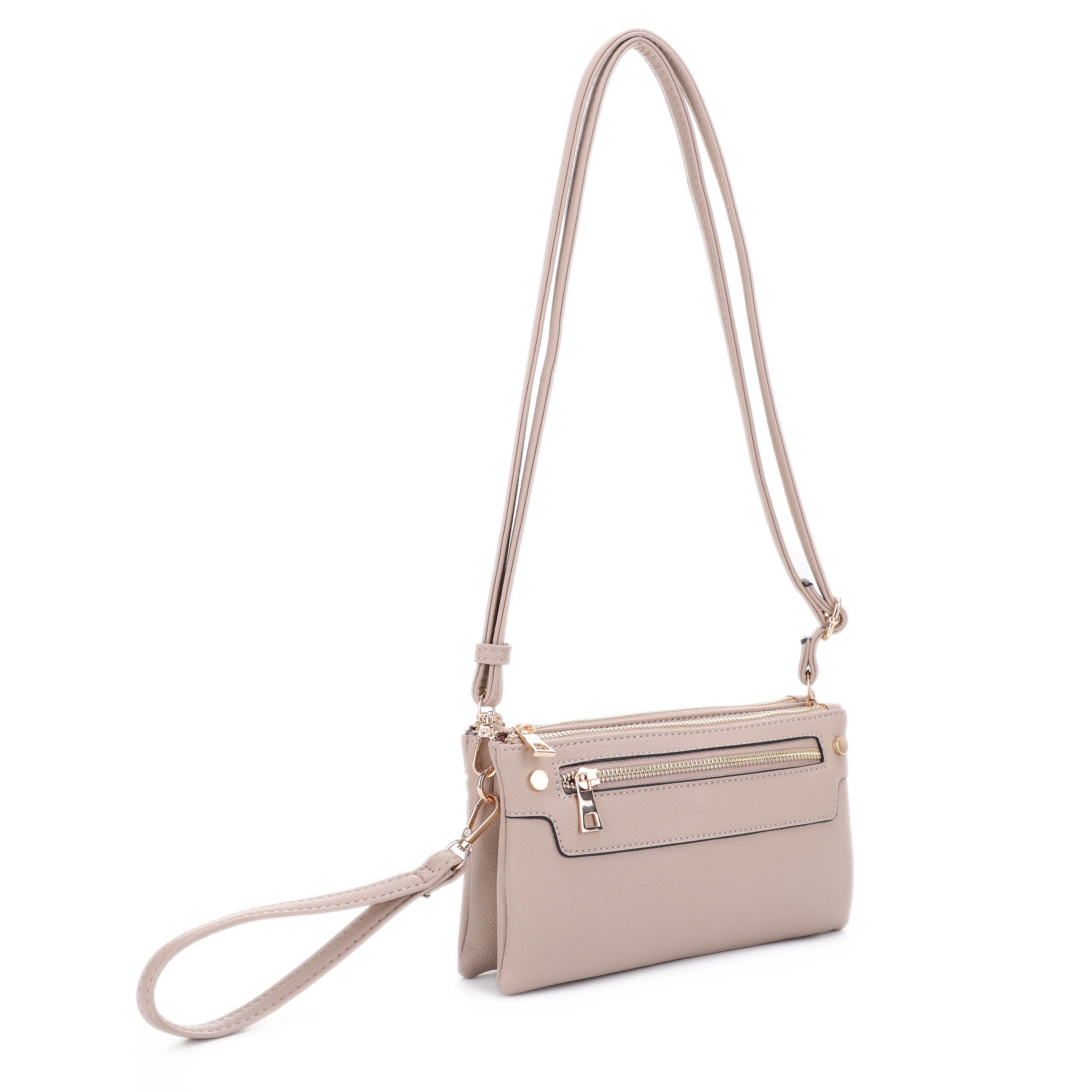 MT20480 Multicompartment Crossbody with Front Zipper Pocket