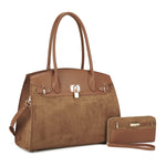 SJ60111 Uma Suede Satchel Set