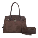 SJ60111 Uma Suede Satchel Set