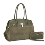 SJ60111 Uma Suede Satchel Set